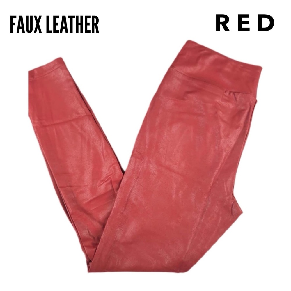 Faux leather leggings